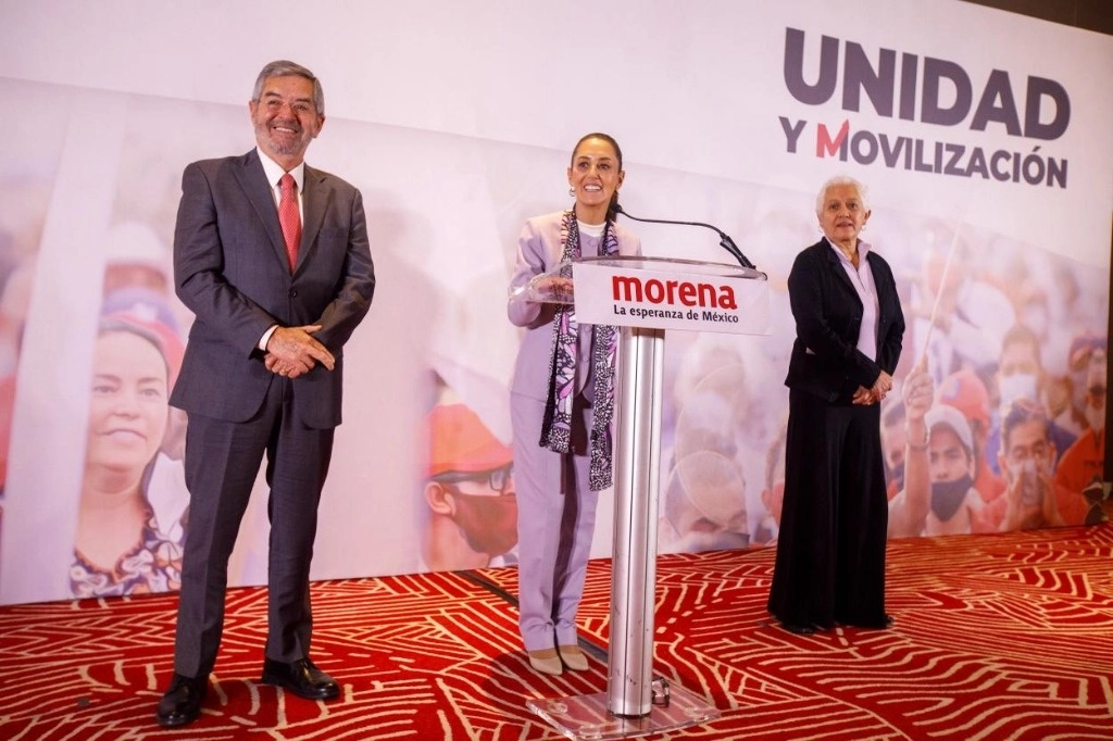 Claudia Sheinbaum asiste como invitada de honor a un desayuno con embajadores, realizado en un hotel de la Ciudad de México, el 20 de febrero de 2024. Foto Pablo Ramos