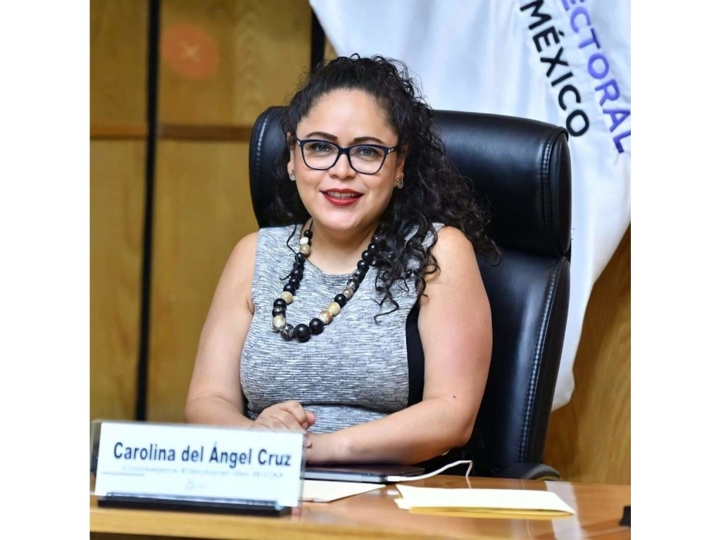 La consejera, junto con su compañera Erika Estrada, votó en contra de asignar más diputados plurinominales para el partido guinda luego de su triunfo electoral. Foto tomada de sus redes sociales 