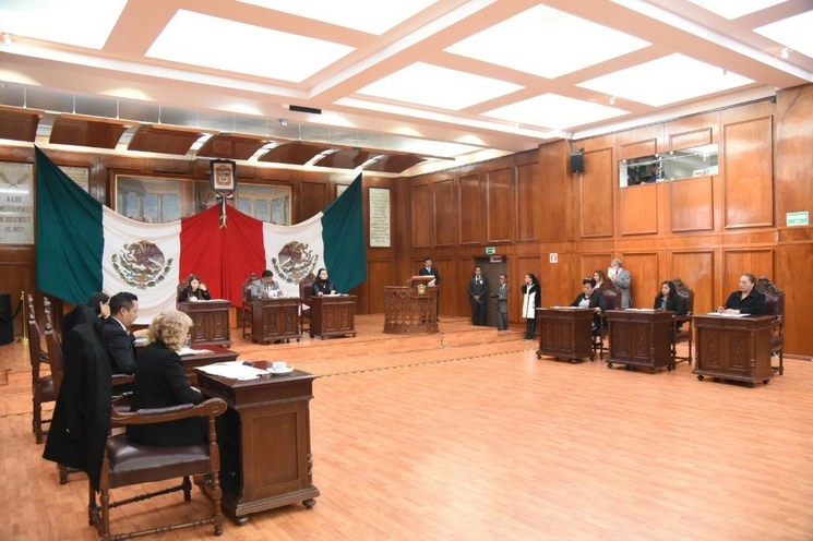 Sesión de la diputación permanente en el Congreso del Estado de México. Foto @Legismex