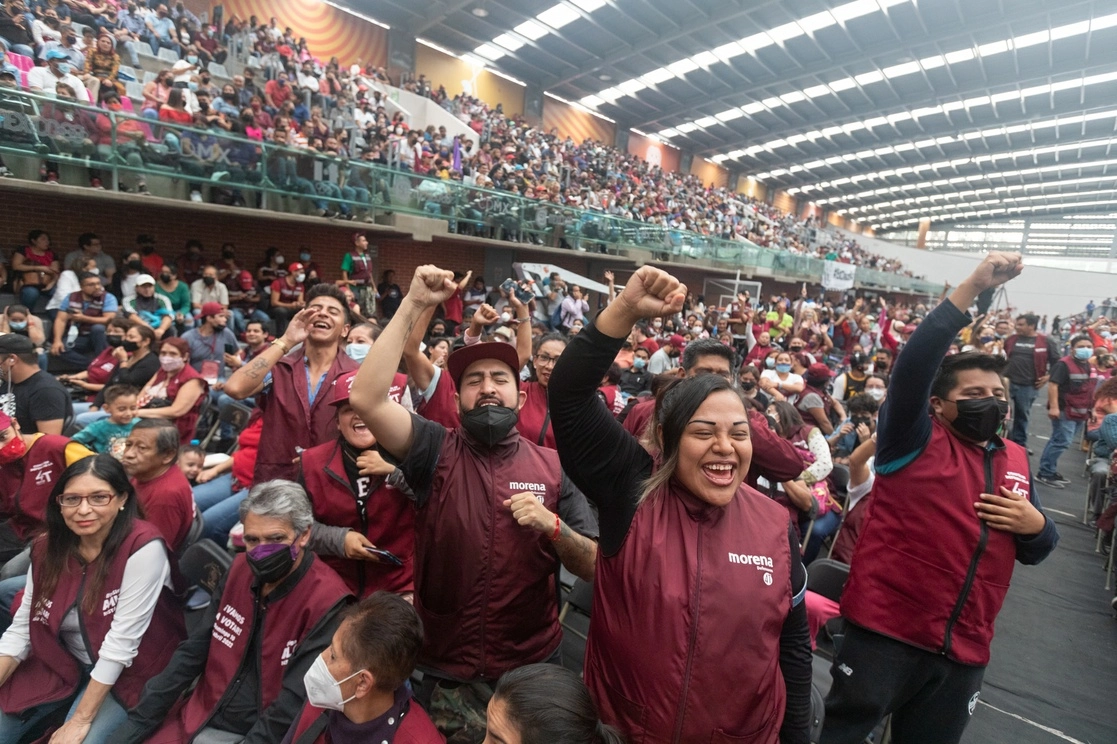 El presidente local del partido, Sebastián Ramírez informó que tan solo Morena pretende movilizar a 100 mil militantes, y unas 30 mil personas de parte del PT y del PVEM. Foto Pablo Ramos / Archivo