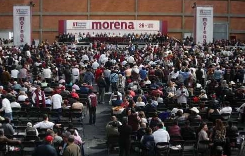 Morena publicó la convocatoria VII Congreso Nacional Extraordinario para renovar su dirigencia. Foto La Jornada 