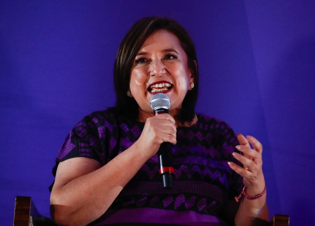 Xóchitl Gálvez, candidata presidencial de la coalición Fuerza y Corazón por México. Foto Víctor Camacho
