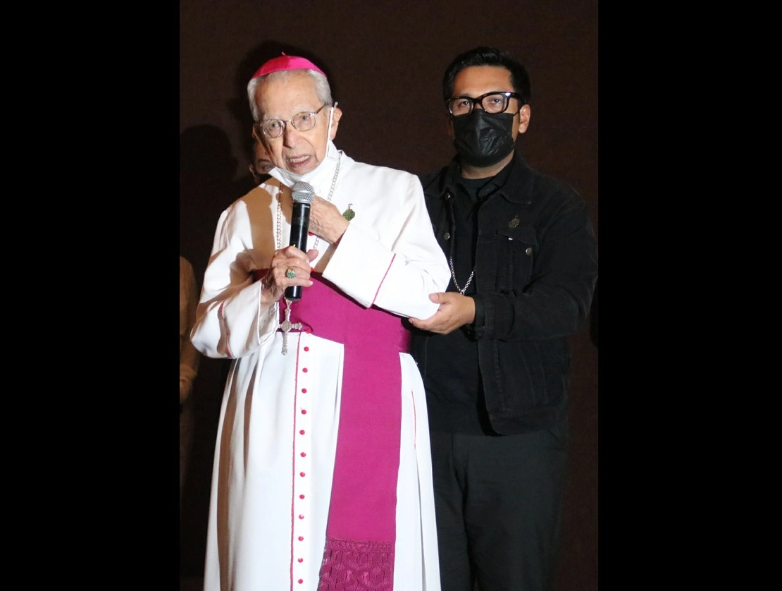Francisco Villalobos Padilla, obispo emérito de Saltillo, durante un concierto en su honor, en agosto de 2021. Foto tomada del Facebook de @DiocesisdeSaltillo