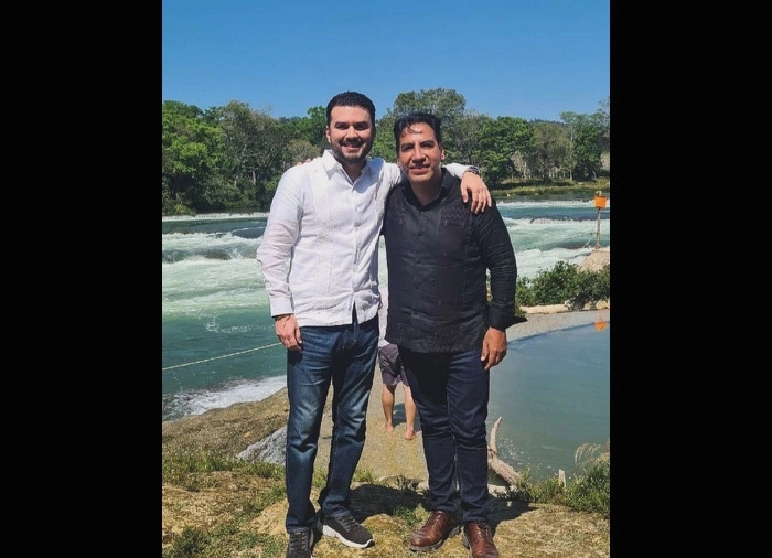 A través de su cuenta de X, Eduardo Ramírez Aguilar lamentó el fallecimiento de su colaborador, el diputado federal Juan Pablo Montes de Oca (izq.). Foto Red X @ramirezlalo_