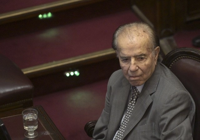 El ex presidente argentino Carlos Menem. Foto Afp