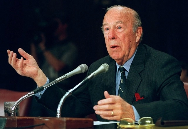 George Shultz, secretario de Estado del presidente Ronald Reagan, falleció el sábado a los 100 años. Foto Afp 