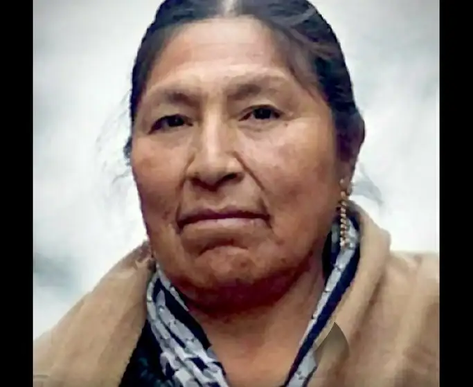 Esther Morales, hermana del presidente en el exilio, Evo Morales, falleció la madrugada del domingo. Foto Twitter @evoespueblo
