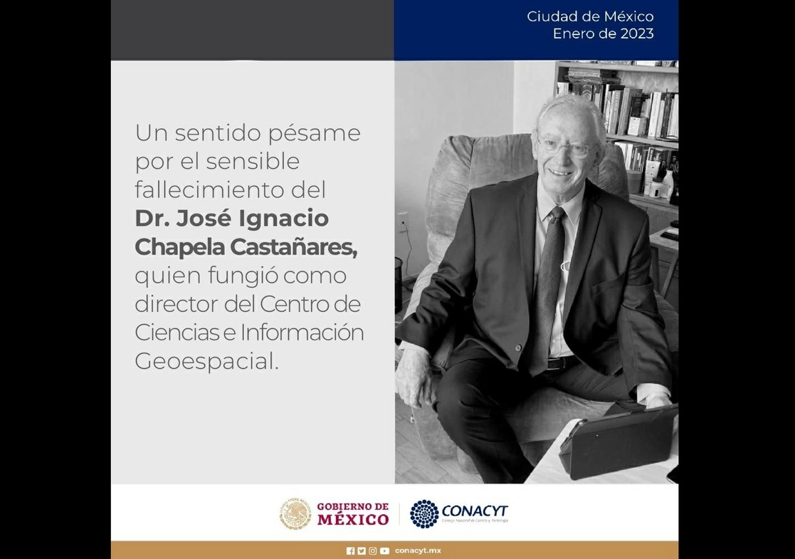 El Conacyt resaltó la labor de Ignacio Chapela para "fortalecer el enfoque social y humanístico desde la geointeligencia”. Foto Tomada del Twitter @Conacyt_MX