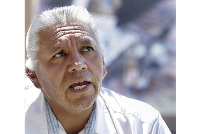 Joe A. García, presidente del Congreso Nacional de Indígenas Estadounidenses falleció este sábado en Nuevo México. Foto Ap 
