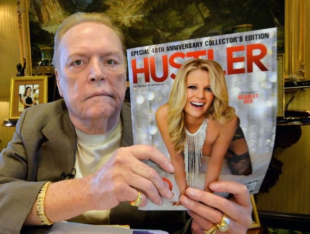 El magnate de la industria porno Larry Flynt, murió en Los Ángeles, California a los 78 años de edad. La imagen fue tomada en 2014. Foto Afp