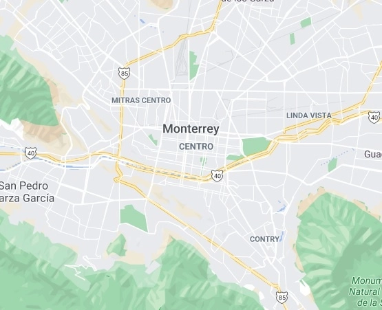 En Monterrey un niño murió cuando el auto en el que viajaba fue atacado a balazos. Foto Google Maps 
