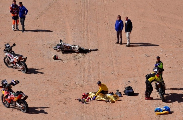 El piloto portugués, Paulo Gonçalves es el competidor número 25 que muere en la historia del Rally de Dakar. Foto Afp