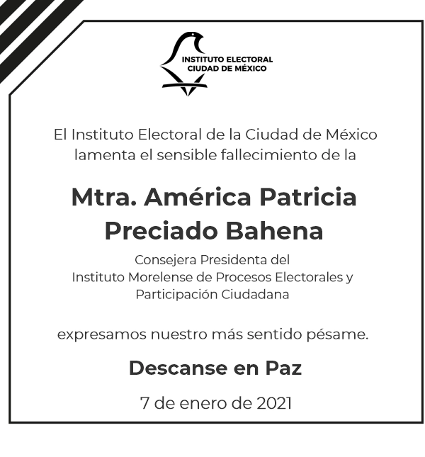 Órganos electorales de otras entidades lamentaron el deceso. 