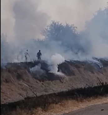 En el negocio se fabricaba pirotecnia para fiestas patronales. Imagen tomada de video difundido en redes sociales 