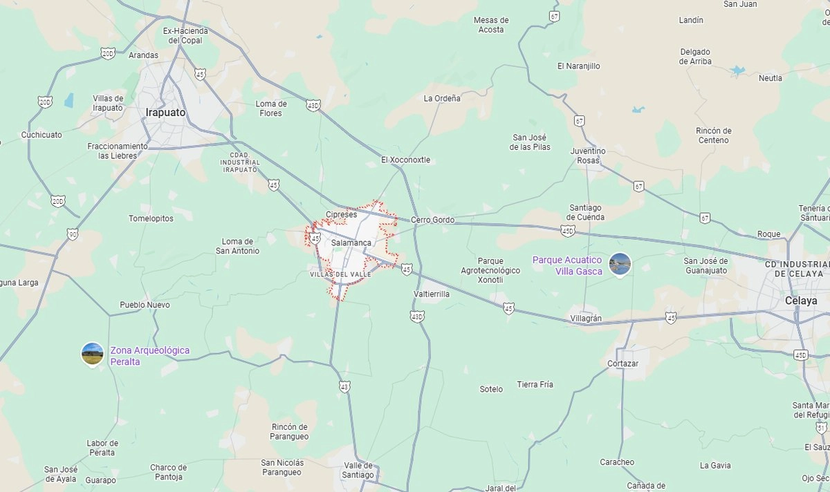 La Secretaría de Seguridad y Paz informó que en el accidente fallecieron nueve personas y dos más resultaron lesionadas. Imagen tomada de https://www.google.com/maps/