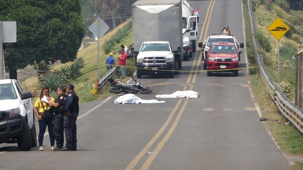 El accidente se registró sobre la carretera federal México- Cuernavaca. Foto Rubicela Morelos 