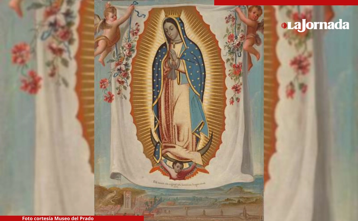 'Primera aparición de la Virgen de Guadalupe', de autor desconocido (Puebla). Óleo sobre lienzo, h. 1690-1720. Foto