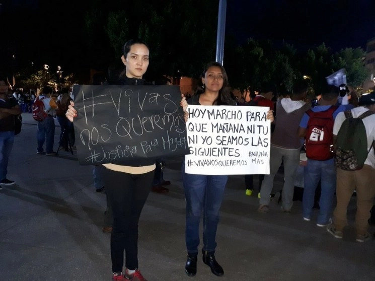 Marcha de mujeres en Chilpancingo, Guerrero en contra de la violencia de Género. Foto Sergio Ocampo/Archivo