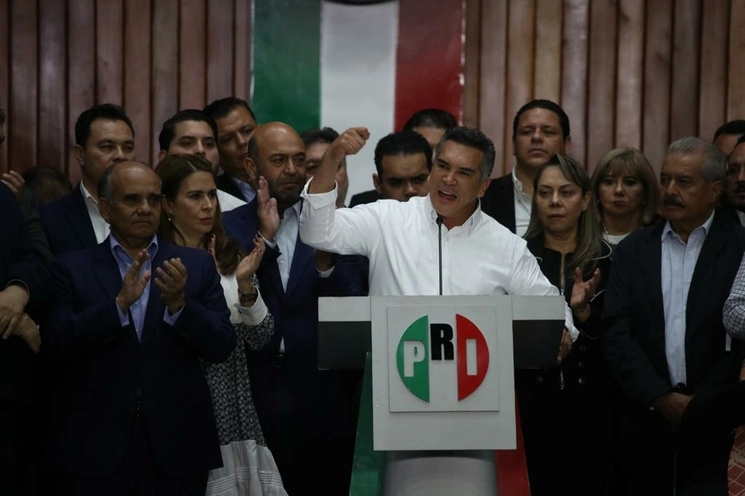 El dirigente nacional del PRI, Alejandro Moreno Cárdenas. Foto Yazmín Ortega 