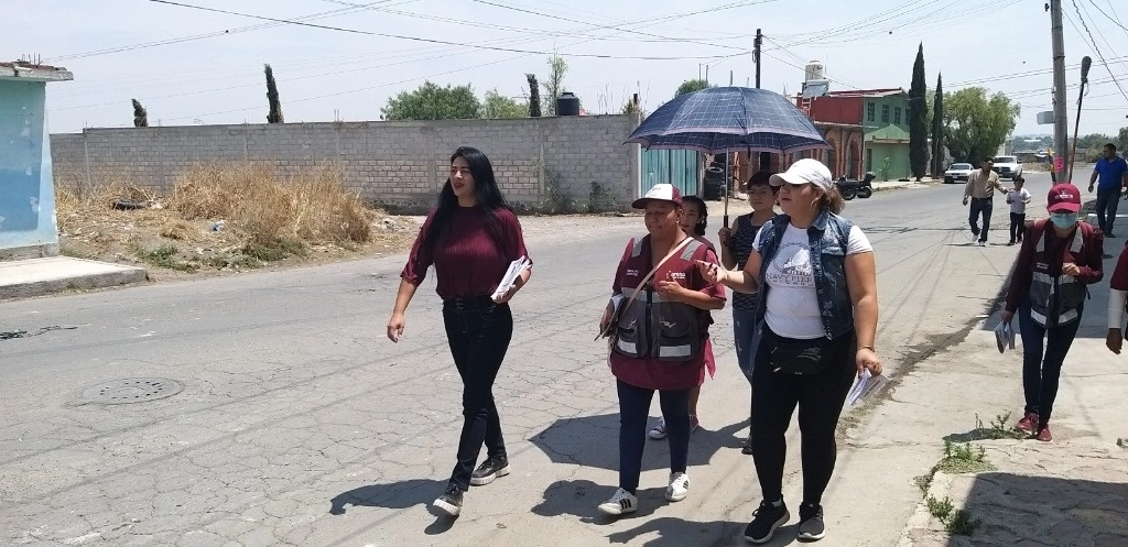 Ex diputada Janet Hernández realiza recorrido. Foto: cortesía