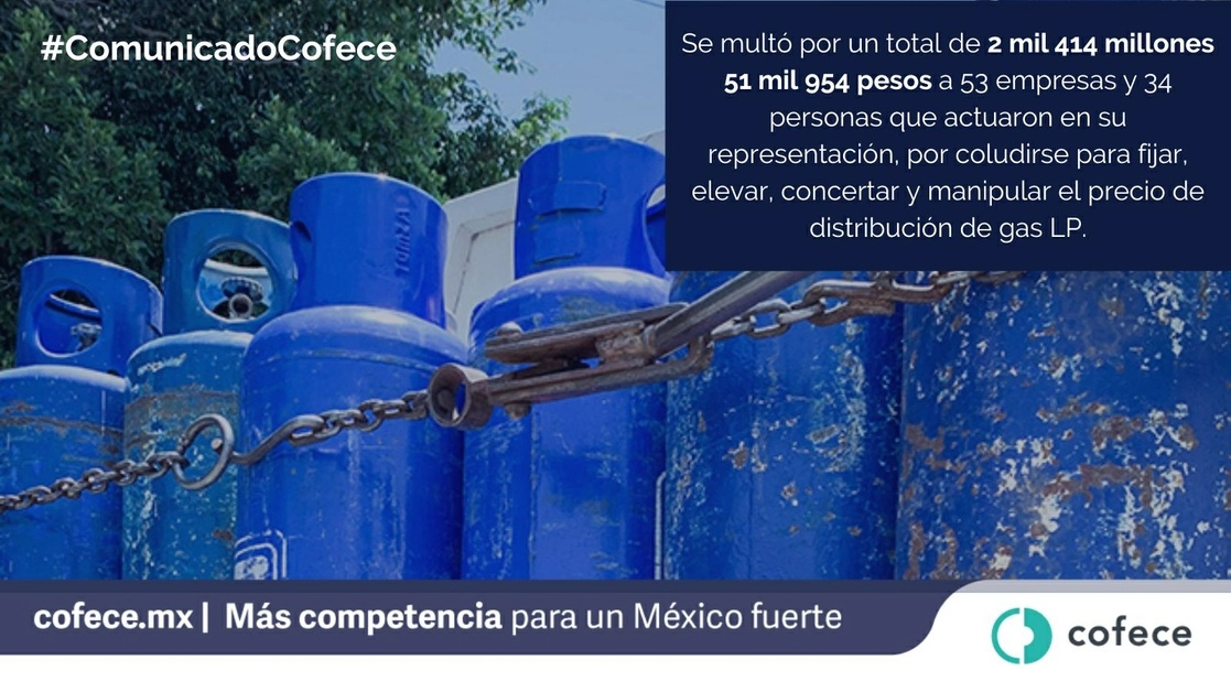 El órgano antimonopolios detalló que con sus acciones anticompetitivas, entre 2007 y 2019, los agentes económicos sancionados provocaron un daño estimado de 13 mil 392 millones 548 mil 798 pesos. Imagen tomada del Twitter de @cofecemx