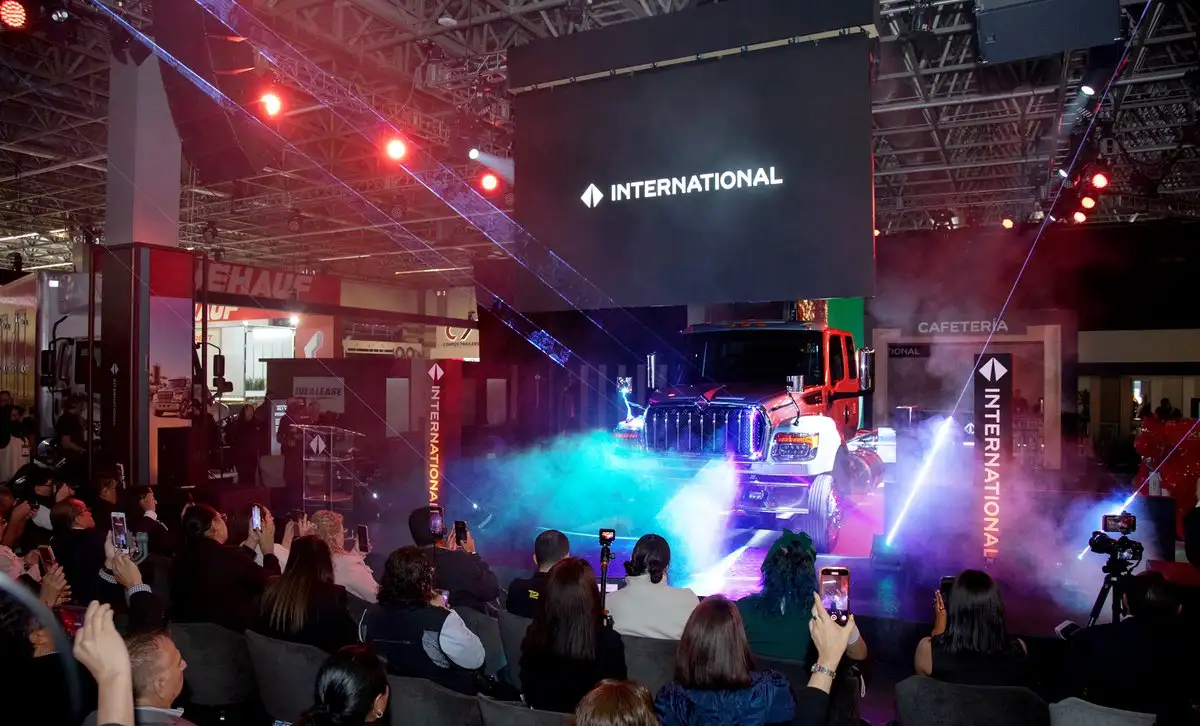 Uno de los lanzamientos más importantes en Expo Transporte 2025 fue el camión International HV de la familia S13. Foto 
