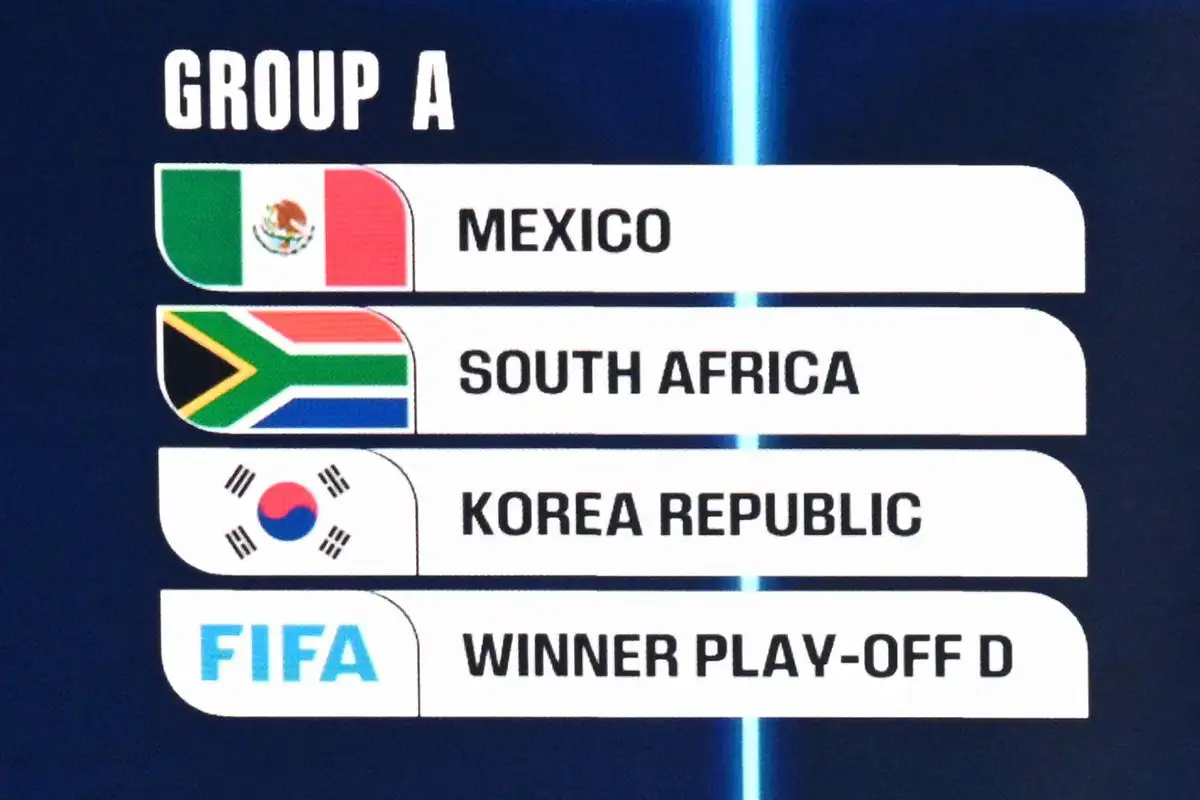 EL grupo A lo conforman: México, Sudáfrica, Corea del Sur y la selección que resulte victoriosa del repechaje entre: Dinamarca, Macedonia, República Checa e Irlanda. Foto: 