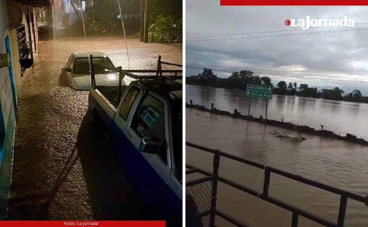 Severas inundaciones ocasionó la tormenta tropical 'Raymond' en los municipios nayaritas de San Blas y Compostela. Fotos 