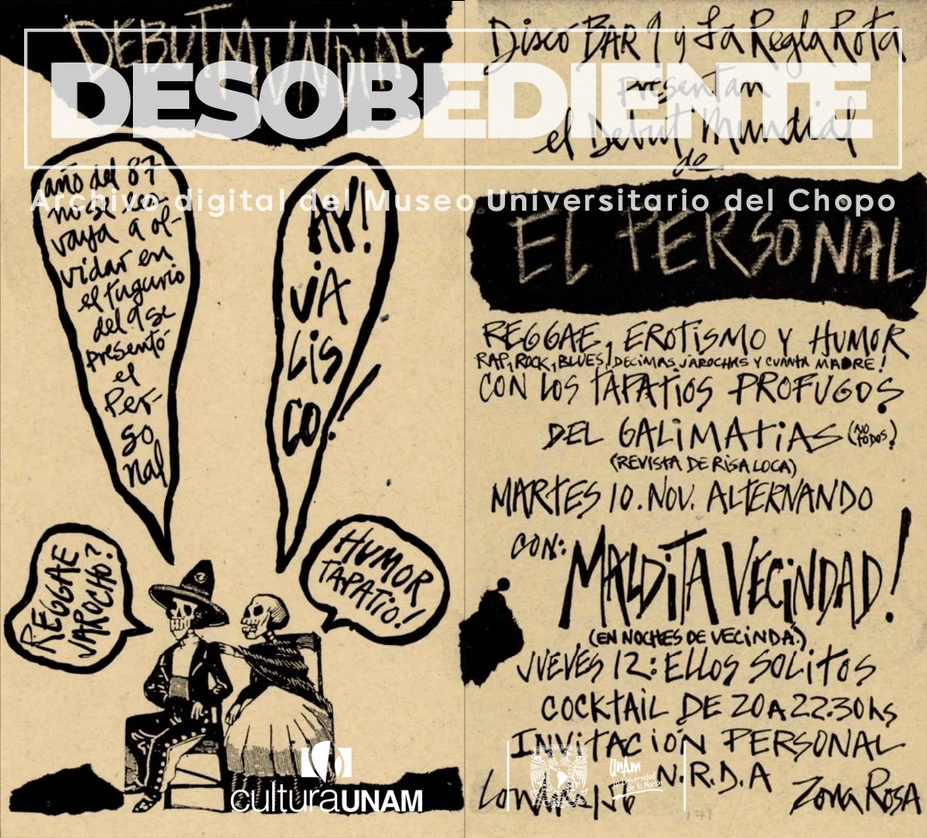 ‘Desobediente’ recaba proyectos y producción de la escena cultural independiente de México. Foto Tomada del Twitter  @PACSitac