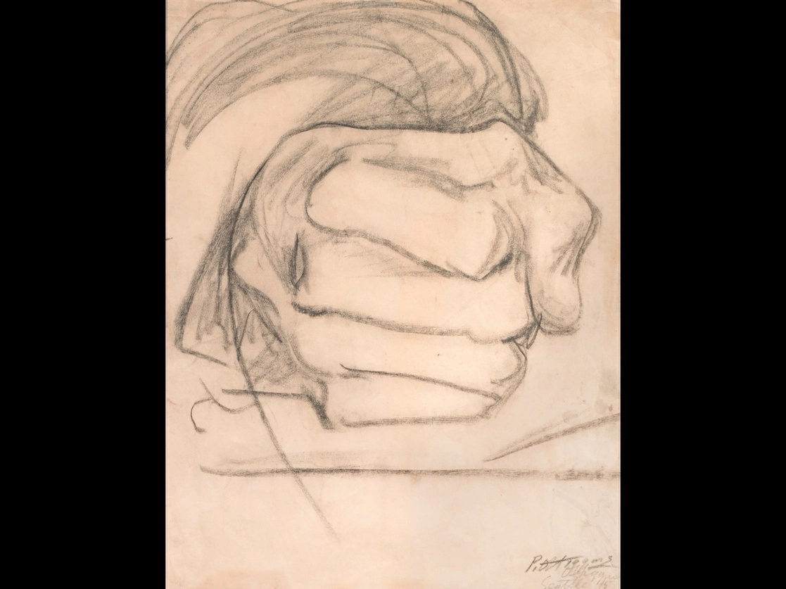 Obra 'Sin título' (1945), parte de la muestra 'Los murales de Pablo O’Higgins', de la colección del Museo Mural Diego Rivera, del Instituto Nacional de Bellas Artes y Literatura. Foto cortesía del recinto 