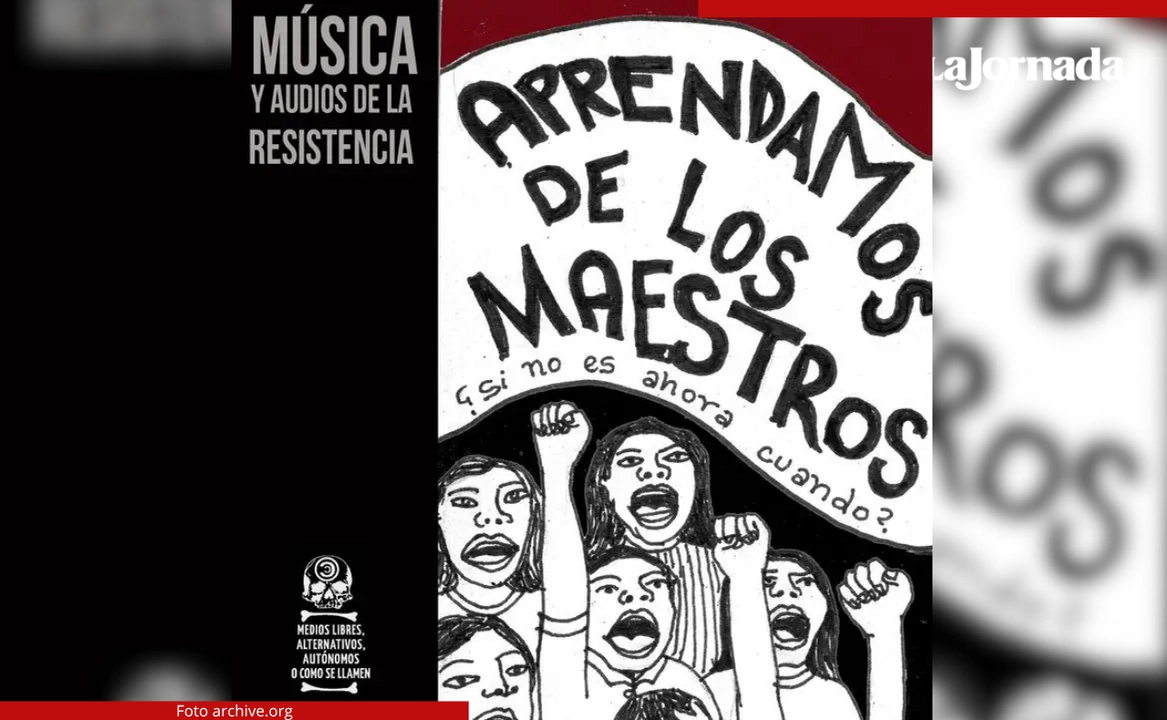 En la piezacompuesta en 2007 por Margarito de la Peña, uno de los 40 temas de la recopilación Canciones de la resistencia magisterial popular en México, el artista canta: “Resissste, resissste, resiste a la Ley del Issste. Foto 