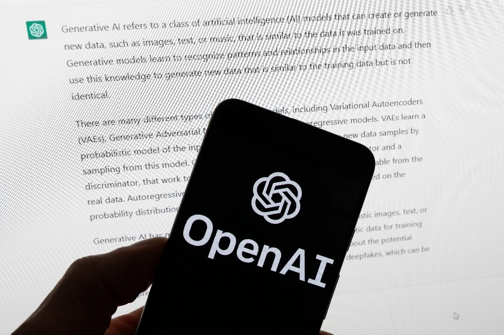 Logotipo de OpenAI. Foto Ap