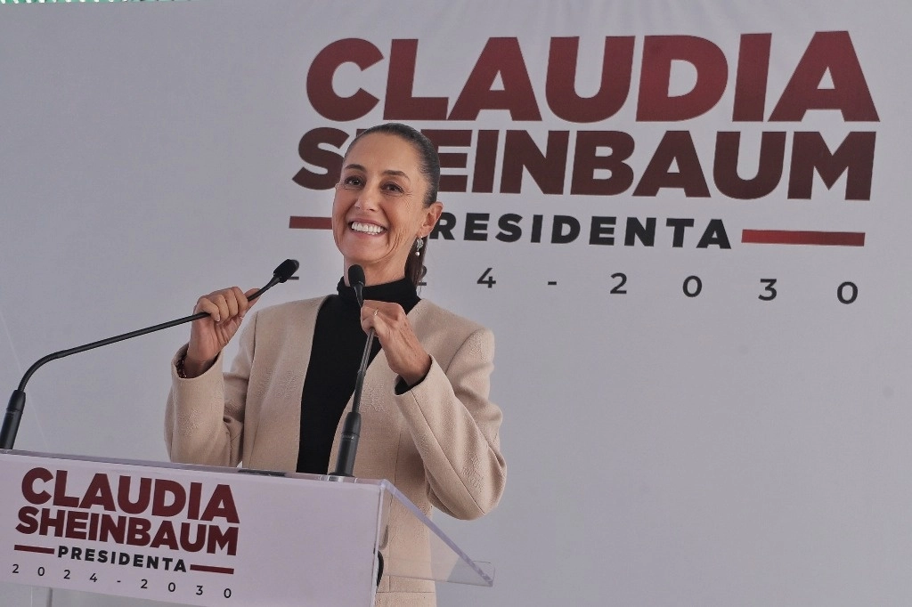 Claudia Sheinbaum, virtual presidenta electa, informó que el fin de semana supervisará con Andrés Manuel López Obrador el Tren Maya, por lo que visitarán Campeche, Yucatán y Quintana Roo. Foto Marco Peláez 
