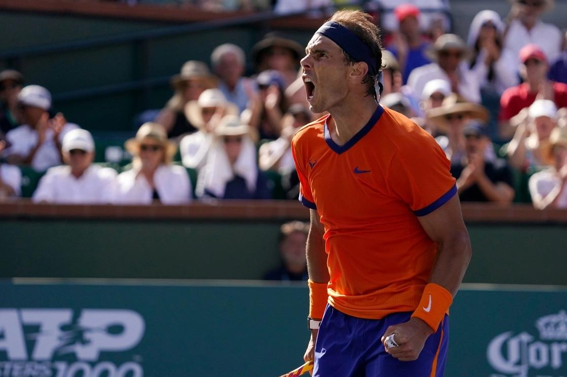 "Es un jugador muy difícil de enfrentar, sin duda", dijo Nadal sobre su rival, número 17 de ATP. "Tiene un servicio y volea tremendos”. Foto Ap