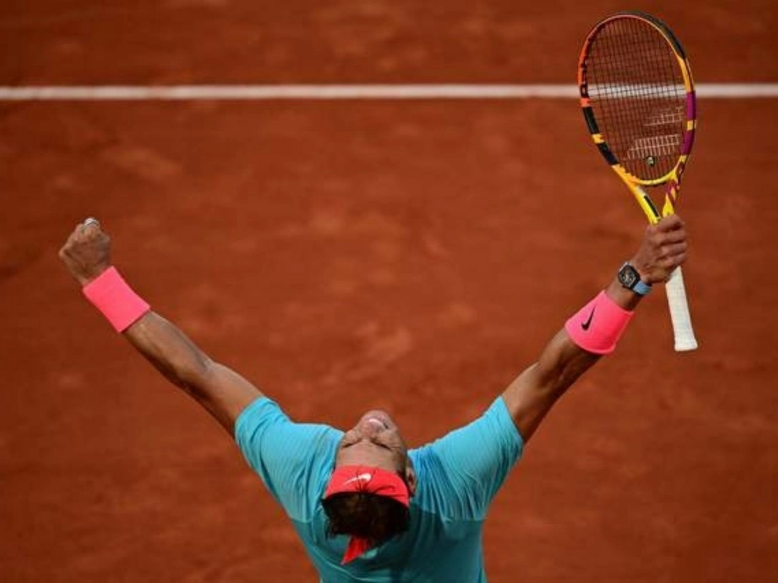 El español Rafael Nadal jugará por su 13º título el domingo tras derrotar al argentino Diego Schwartzman por 6-3, 6-3 y 7-6 (7-0). Foto Afp