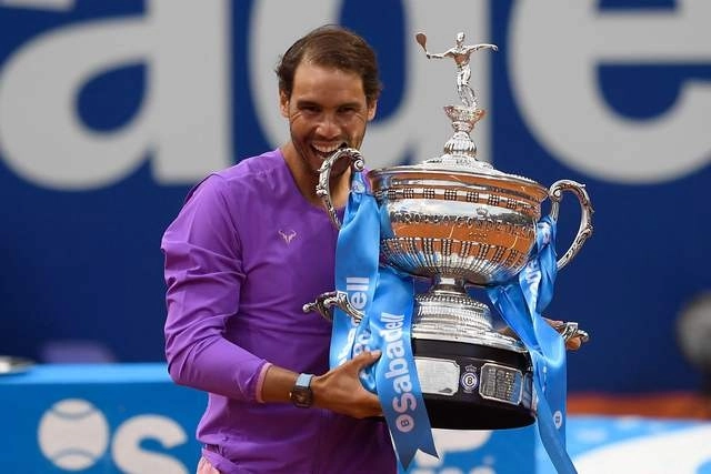 Nadal, reciente ganador del torneo de Barcelona, intentará añadir su sexto trofeo madrileño a su palmarés. Foto Afp / Archivo