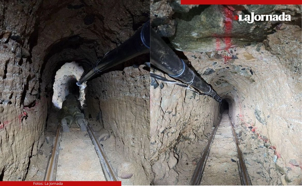 El narcotúnel descubierto en la frontera de San Diego y Tijuana se usaba de manera intermitente desde hace años, confirmó la oficina de Aduanas de Estados Unidos. Foto 