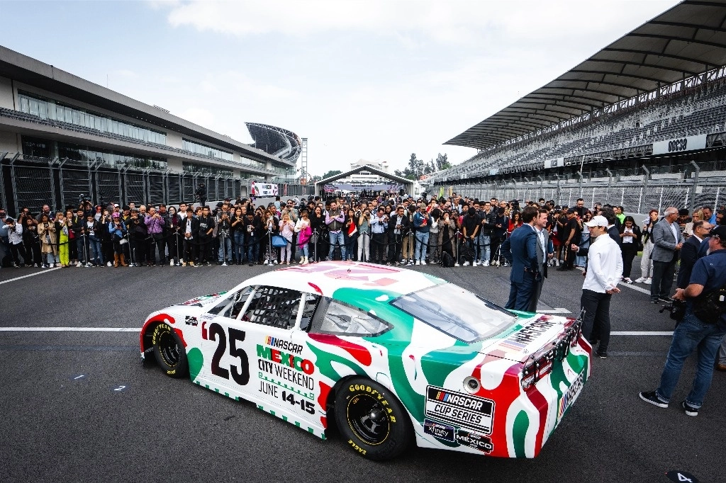 El campeonato de NASCAR CUP SERIES vivirá el inicio de su internacionalización con la carrera que se realizará en México, junio de 2025. Foto Cortesía NASCAR