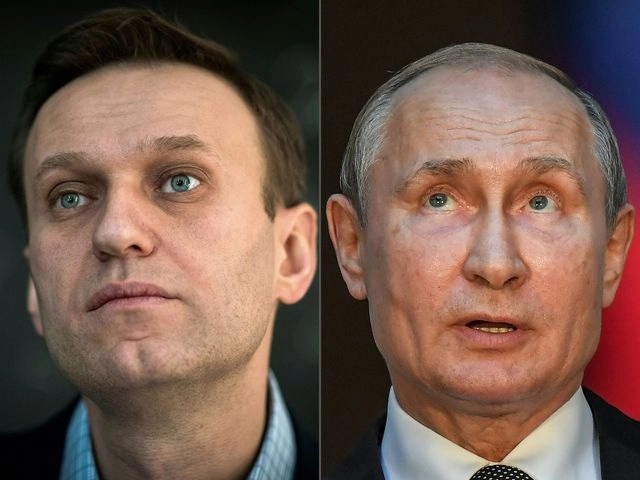Alexei Navalny estuvo 32 días hospitalizado tras ser envenenado y acusa a Valdimir Putin de estar detrás del ataque. Foto Afp 