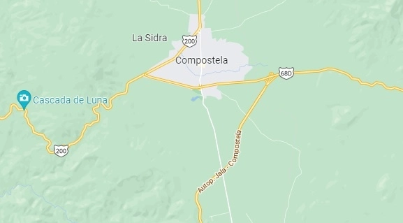 La empresa MOTA-ENGIL MÉXICO construirá el tramo Compostela-Las Varas y la autopista Tepic-Compostela, en el estado de Nayarit. Foto Tomada de Google Maps / Archivo
