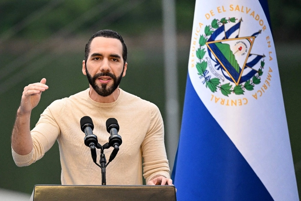 Nayib Bukele, presidente de El Salvador, en imagen de archivo. Foto Afp/Archivo.