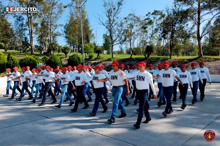 Jóvenes durante su Servicio Militar Nacional. Foto Sedena