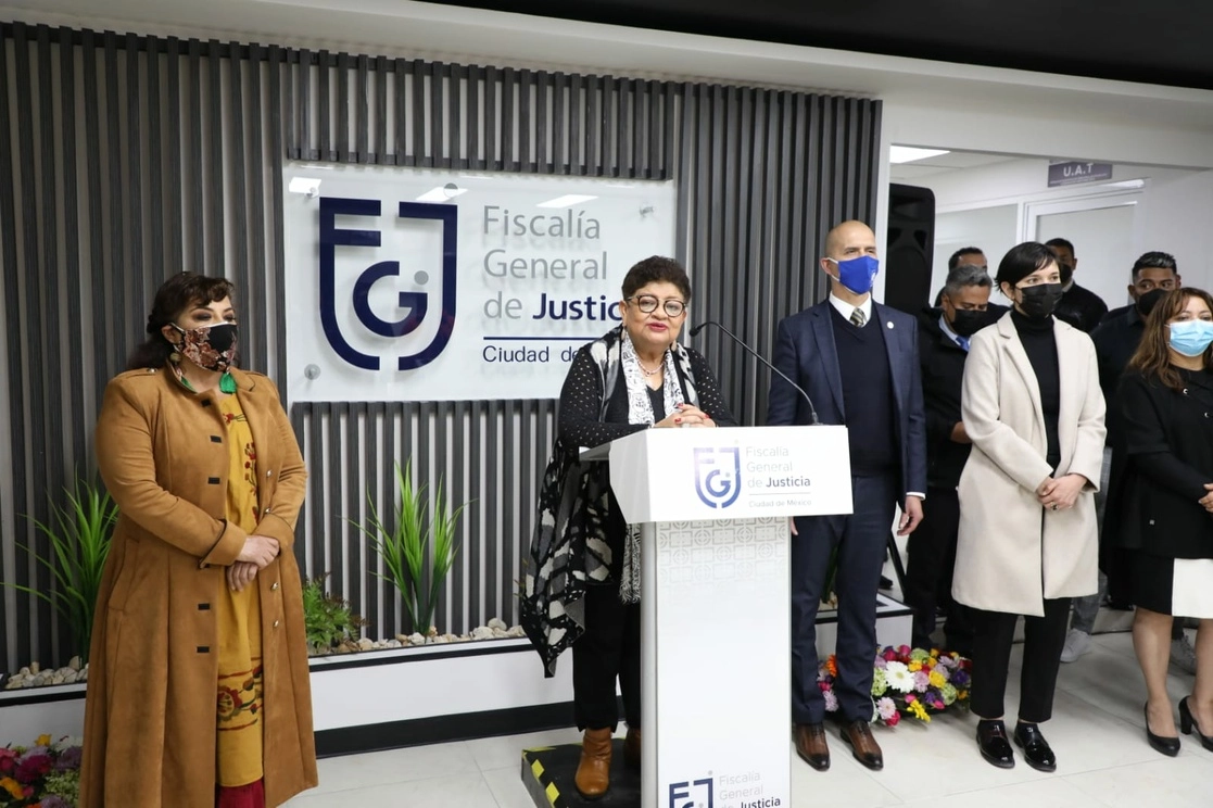 La fiscal de la CDMX, Ernestina Godoy, durante la reapertura de las Coordinaciones Territoriales en Iztapalapa y Gustavo A. Madero. Foto cortesía  