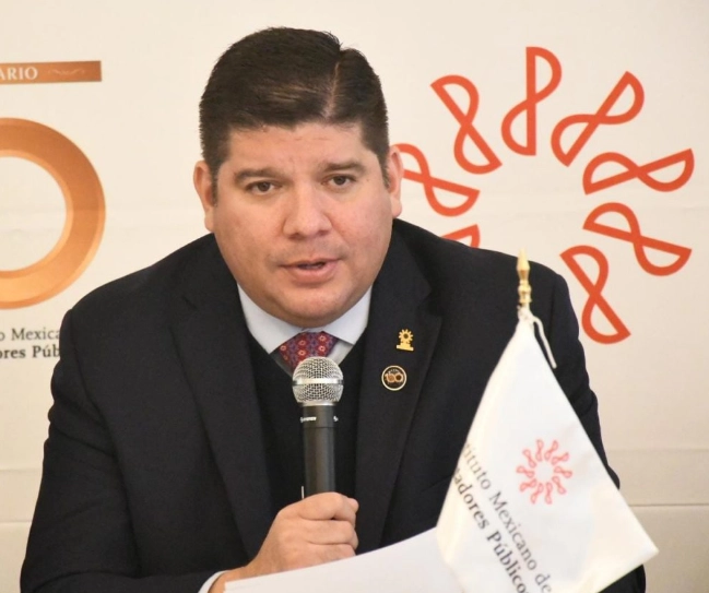 Héctor Amaya Estrella, presidente del Instituto Mexicano de Contadores Públicos en imagen de archivo. Foto 