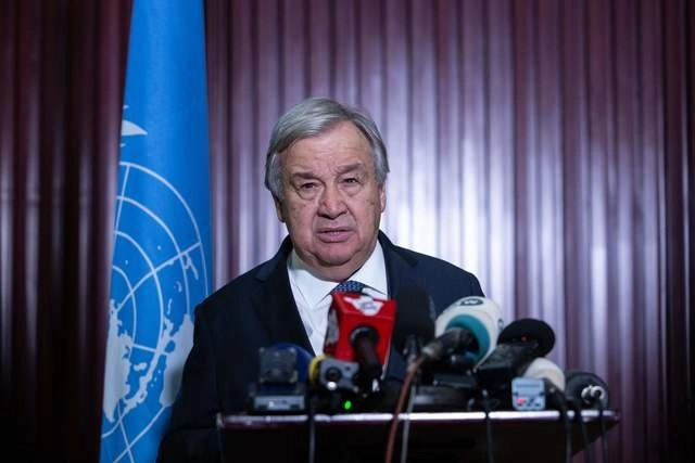 El secretario general de ONU, Antonio Guterres. Foto Afp