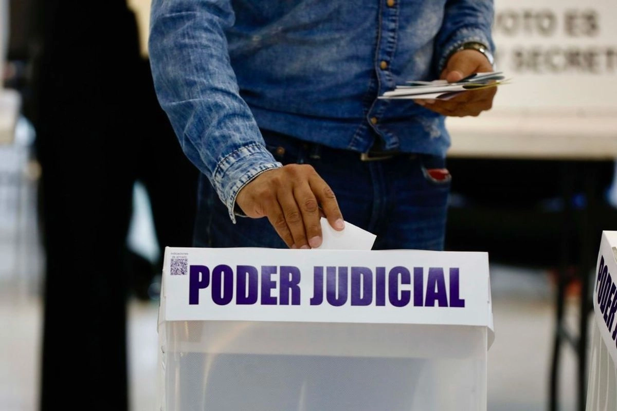 Urna de la elección judicial en imagen de archivo. Foto 
