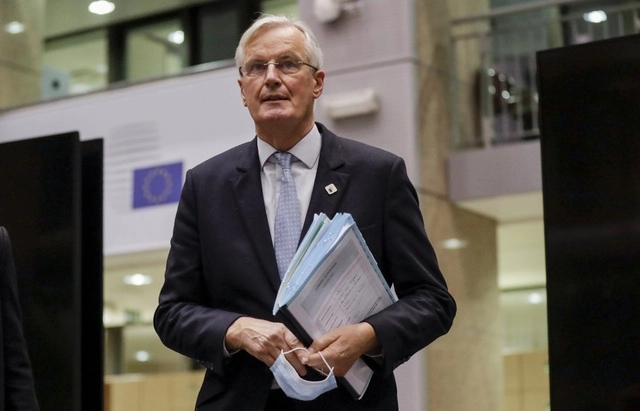 El gobierno británico consideró que las negociaciones en busca de un acuerdo de libre comercio ‘posbrexit’ están acabadas si la Unión Europea, cuyo negociador Michel Barnier no cambia su postura. Foto Pool vía Ap