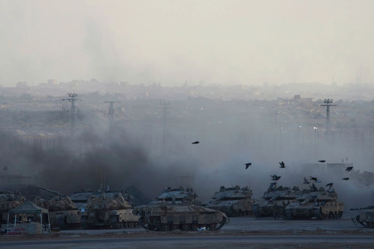 Soldados israelíes en la Franja de Gaza.