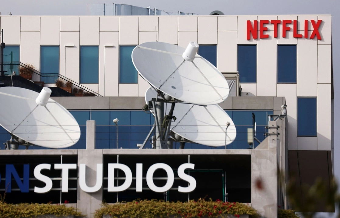 El logotipo de Netflix en la sede de esa plataforma de televisión por Internet en la ciudad de Los Ángeles California, Estados Unidos. Foto Afp / Archivo