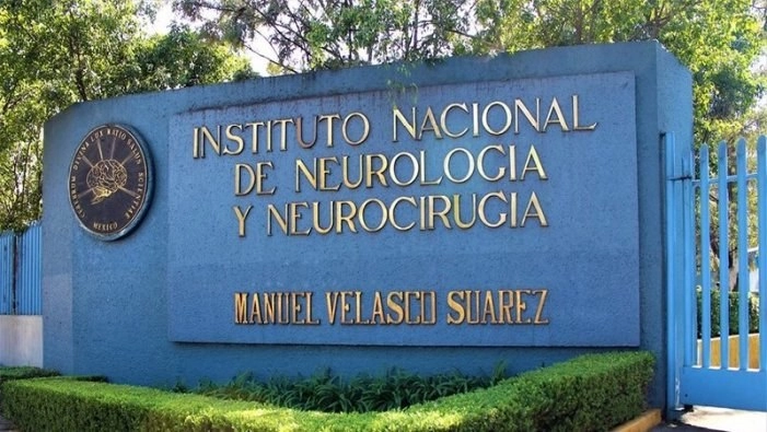 Entrada principal del Instituto Nacional de Neurología. Imagen tomada de https://www.gob.mx/salud/innn/videos